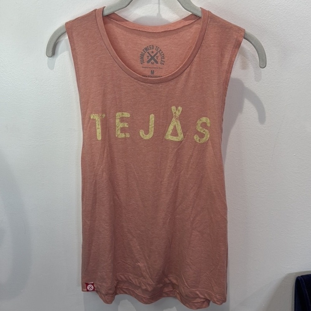 Tumbleweed Texstyles Tank Top Women's Size M Pink Gold "Tejas"‎
